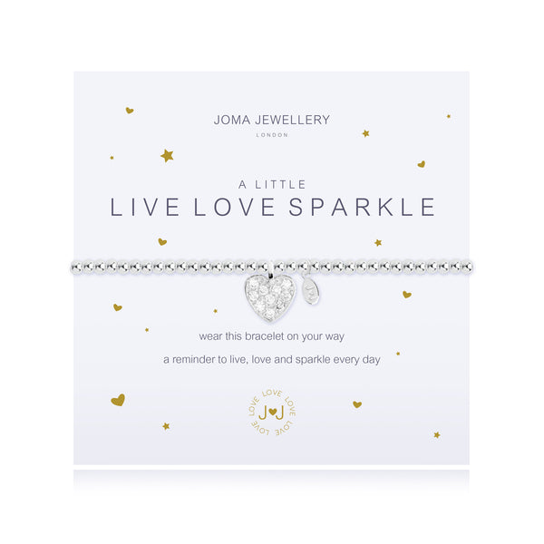 Joma Jewellery - A Little "Live, Love Sparkle" Bracelet