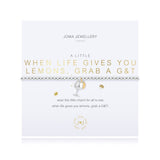 Joma Jewellery - "When Life Gives You Lemons, Grab A G&T" Bracelet