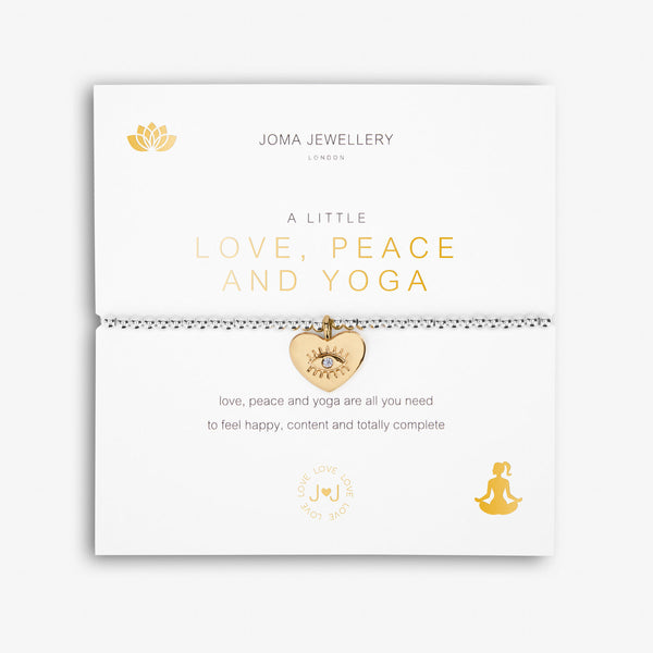 Joma Jewellery - A Little "Love, Peace and Yoga" Bracelet