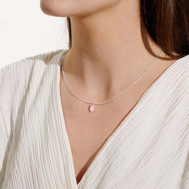 Joma Jewellery - A Little Love Rose Quartz Necklace