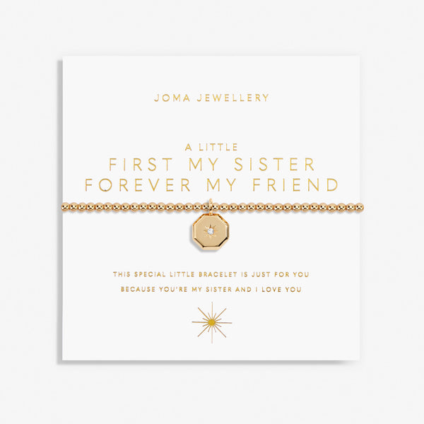Joma A Little "First My Sister, Forever My Friend" bracelet