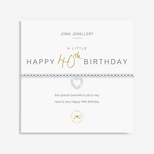 Joma Jewellery - A Little Happy 40th Birthday Bracelet