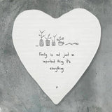 East Of India Heart 'Family Is Not Just An Important Thing...' Hanging Ornament
