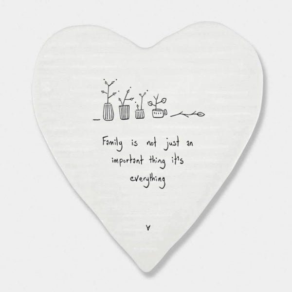 East Of India Heart 'Family Is Not Just An Important Thing...' Hanging Ornament