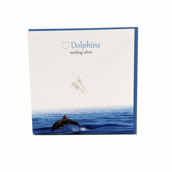 The Silver Studio - Sterling Silver Dolphin necklace