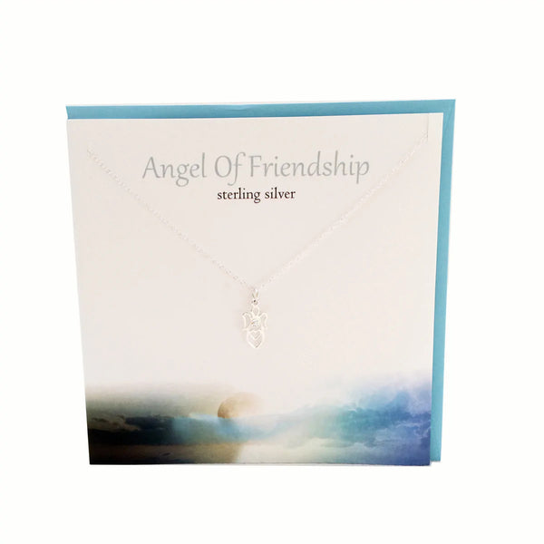 The Silver Studio - Sterling Silver Angel of Friendship Necklace
