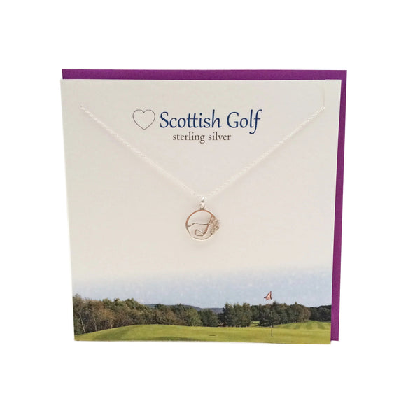 The Silver Studio - Sterling Silver Golf necklace