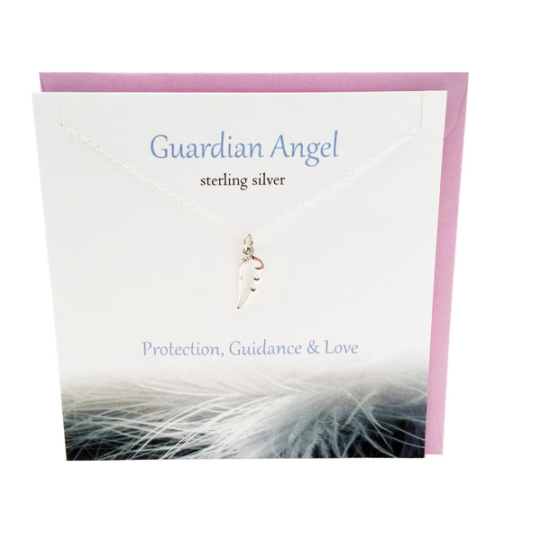 The Silver Studio - Sterling Silver Guardian Angel Necklace