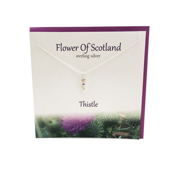 Silver Studio - Sterling Silver Scottish Thistle flower of Scotland