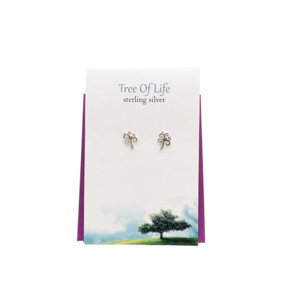 The Silver Studio - Sterling Silver Tree of Life studs